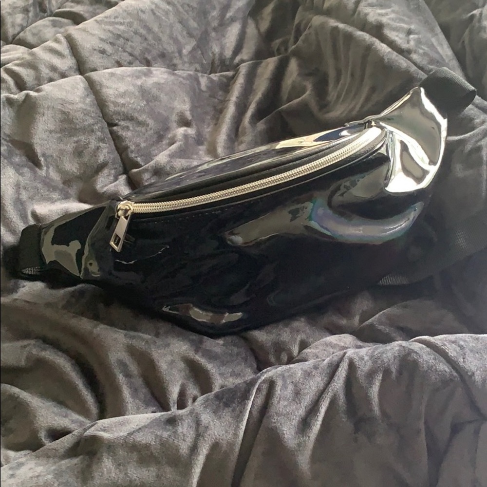 Iridescent Black Fanny Pack